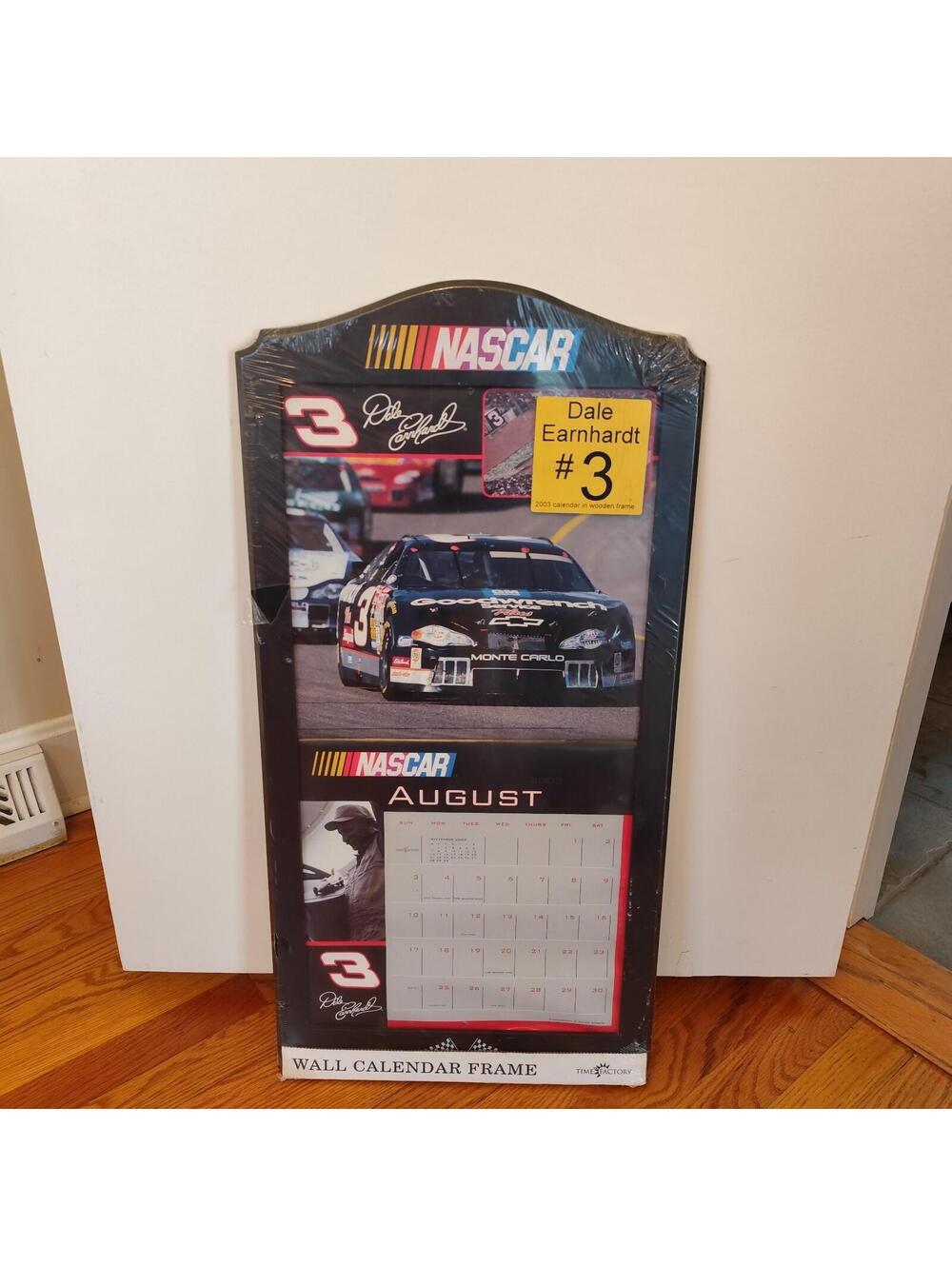 Dale Earnhardt NASCAR  #3 2003 Frame Plaque Calendar Replaceable  NIP